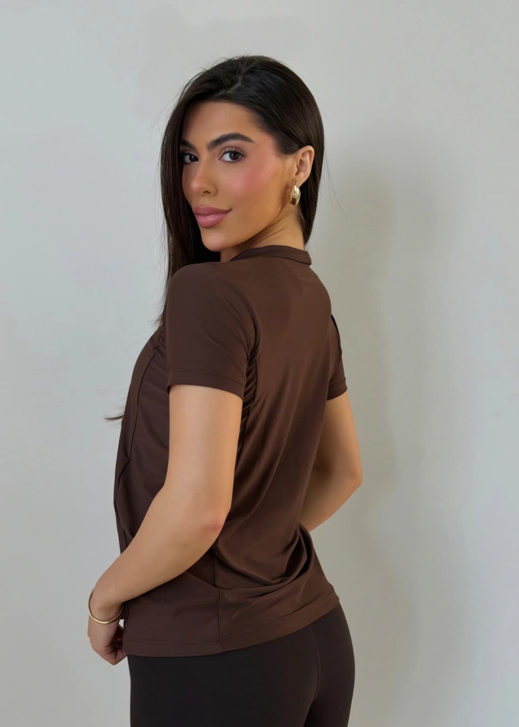 BLUSA FLORA DEEP BROW